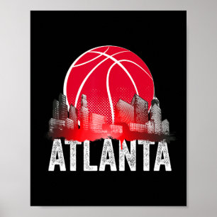 Affiche Atlanta Bysketbyll B-byll City Georgia Fan Pride