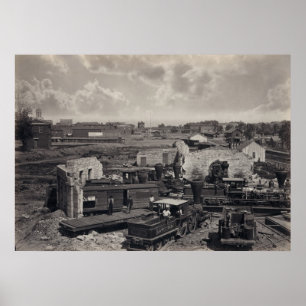 Affiche Atlanta dans les ruines