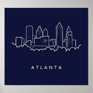 Affiche Atlanta Skyline