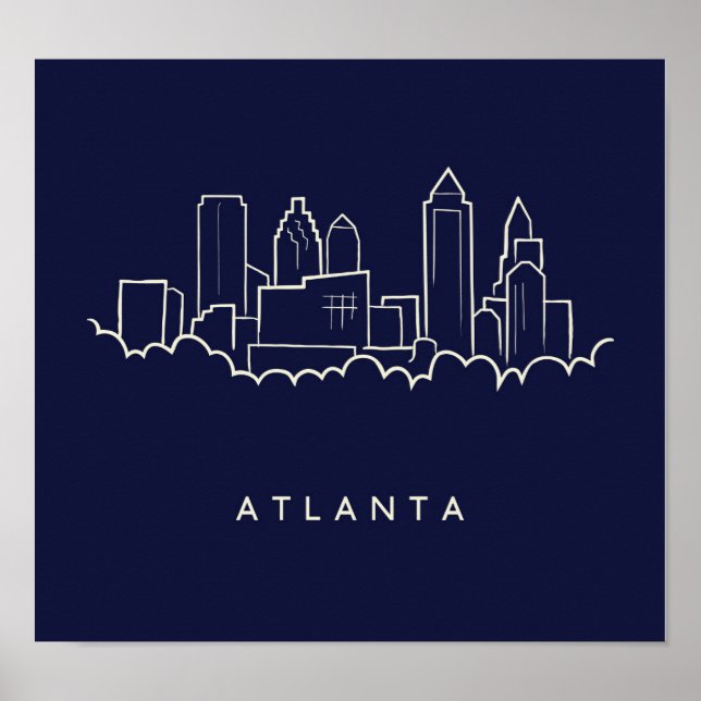 Affiche Atlanta Skyline (Devant)