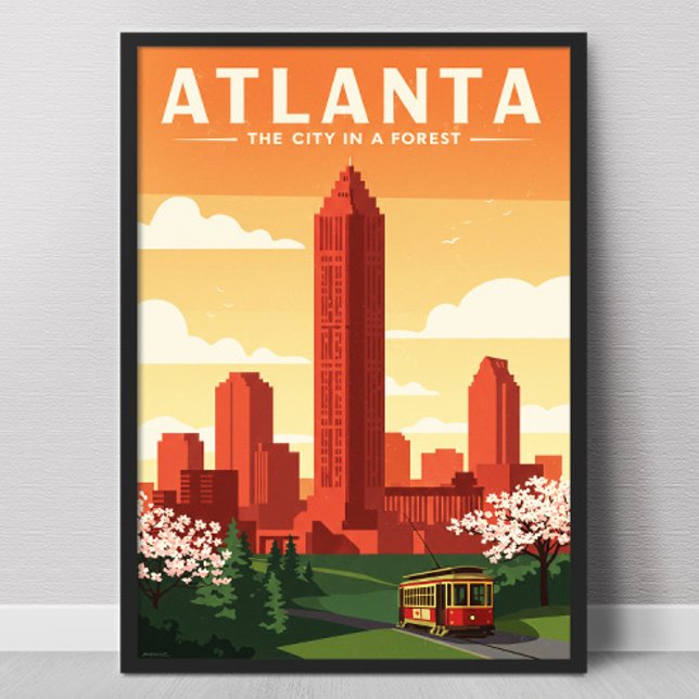 Affiche Atlanta vintage (Créateur téléchargé)