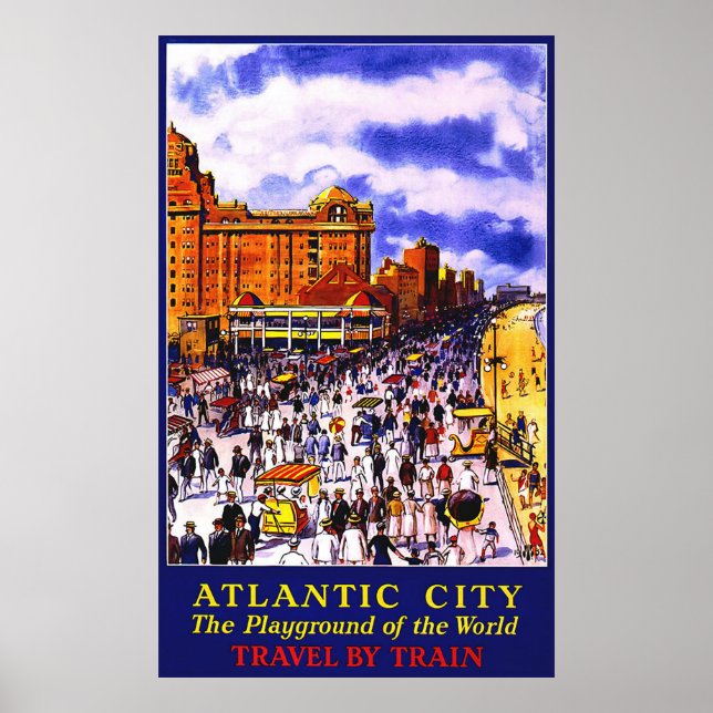Affiche Atlantic City Le Terrain De Jeu Du Monde (Devant)