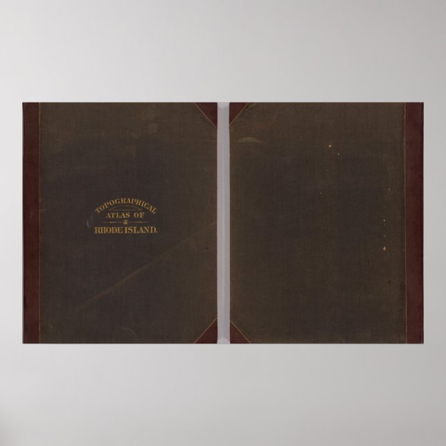 Affiche atlas de l'île Rhode (Devant)