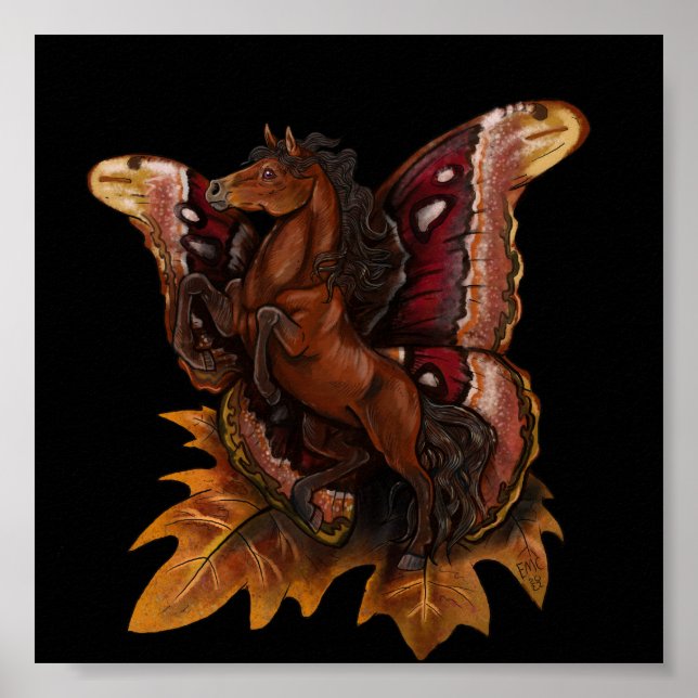Affiche Atlas Moth Fairy Horse (Devant)