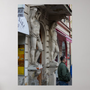 Affiche Atlas Statues - Art classique et vie urbaine