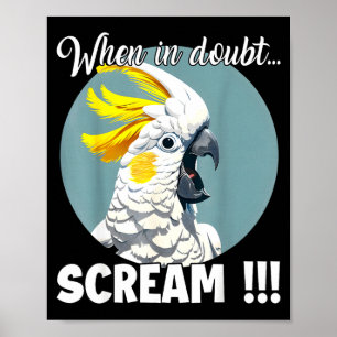 Affiche Atoo Meme T, cri drôle Atoo à crête sulfurée