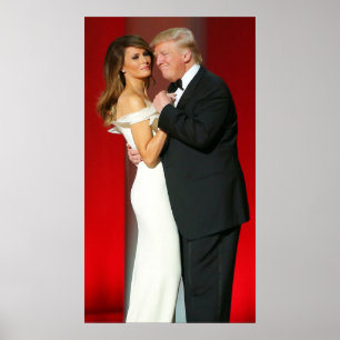 Affiche Atout de Donald et de Melania et la boule de
