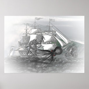 Affiche Attack par Giant Octopus