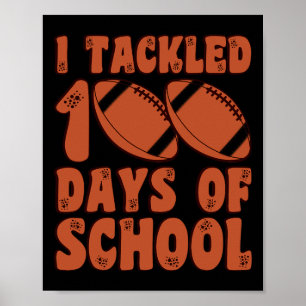 Affiche Attaqué 100 Jours De Football Scolaire Pour Garçon