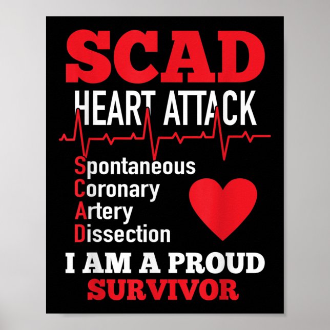 Affiche Attaque Cardiaque Scad Cardiaque Spontanée Disques (Devant)