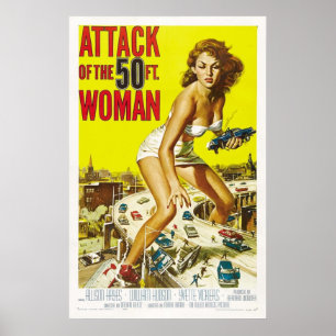 Affiche Attaque de la femme de 50 pieds
