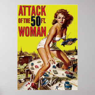 Affiche Attaque De La Femme De 50 Pieds