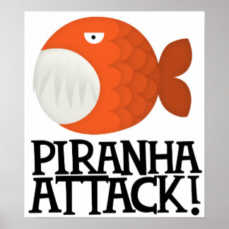 Affiche attaque de piranha !