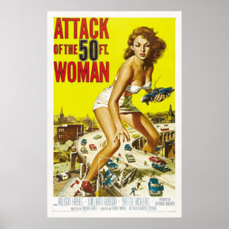 Affiche Attaque des femmes de 50 pieds