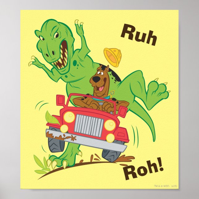 Affiche Attaque Scooby Doo T-Rex (Devant)