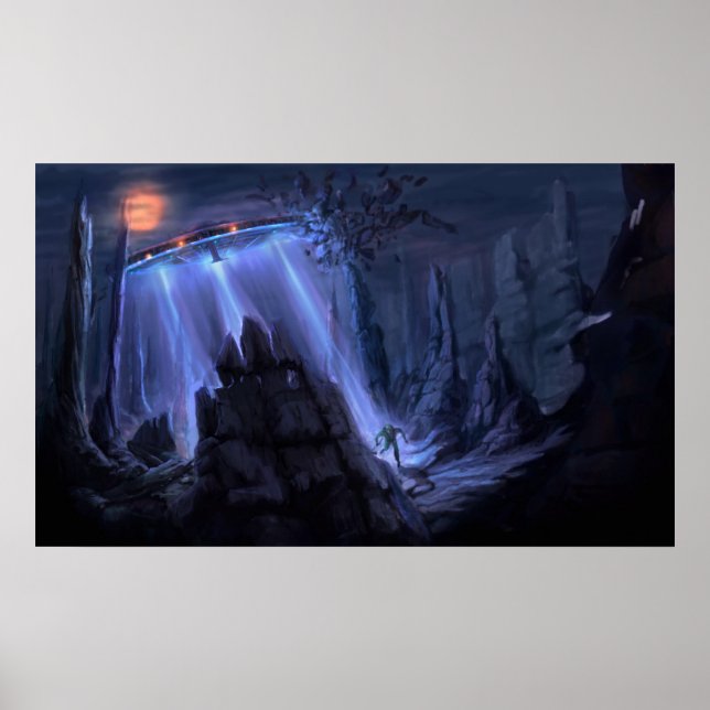 Affiche attaque spatiale (Devant)