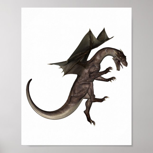 Affiche attaquer l'art animal asiatique. (Devant)