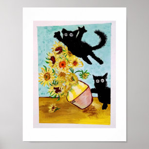 Affiche Attaquer van Gogh