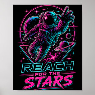 Affiche Atteindre les étoiles étudiant enseignant état d'e