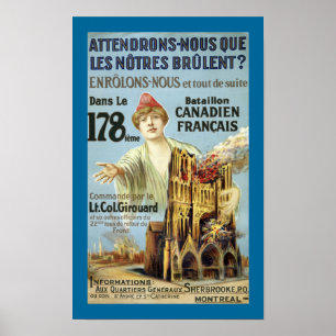 Affiche Attendrons-Nous (toile)