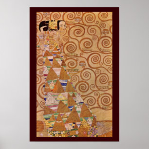 Affiche Attente par Klimt Art Nouveau victorien antique