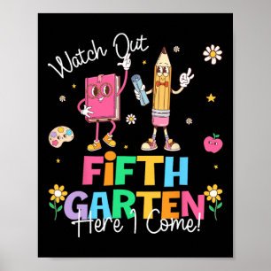 Affiche Attention cinquième année me voici premier jour d'