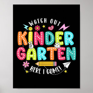Affiche Attention maternelle me voici premier jour de reto