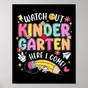 Affiche Attention maternelle me voici Retour à l'école