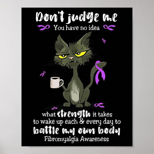 Affiche Attention Ne Me Juge Pas Vous N'Avez Aucune Idée (Devant)
