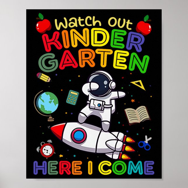 Affiche Attention petite école, j'arrive Drôles d'enfants  (Devant)