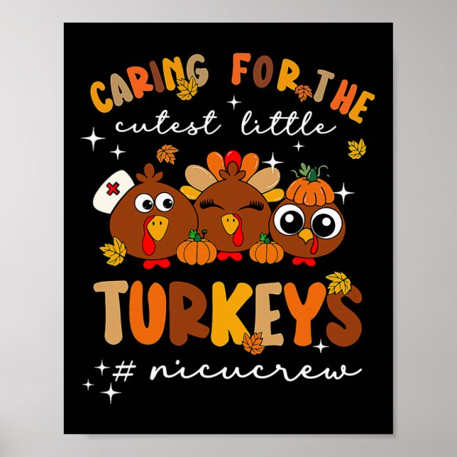Affiche Attention Pour Les Petites Dindons Les Plus Cuttes (Devant)