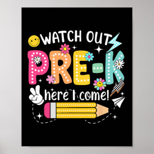 Affiche Attention Préscolaire Me Voici Premier Jour De Ren