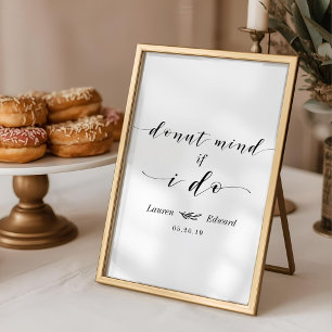 Affiche Attention Si Je Fais Mariage Dessert Table