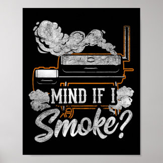Affiche Attention Si Je Fume Drôle Barbecue Fumeur Grillan