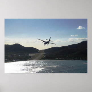 Affiche Atterrissage à St. Barth