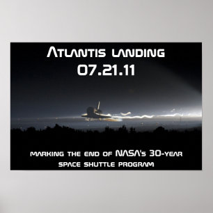 Affiche Atterrissage Atlantis 07.21.11