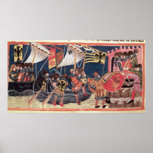 Affiche Atterrissage de Jules César en Angleterre