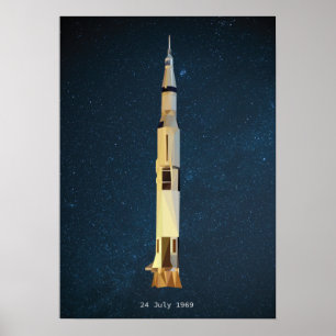 Affiche Atterrissage de la lune Apollo 11
