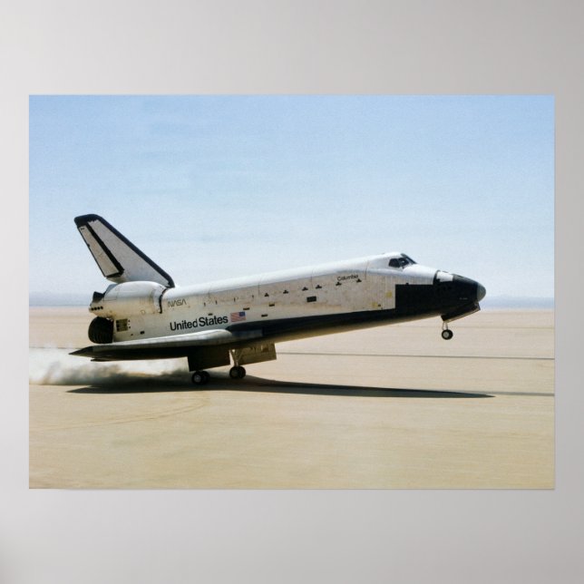 Affiche Atterrissage de la navette spatiale Columbia (STS- (Devant)