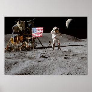Affiche Atterrissage sur la Lune ou est-ce le cas ?