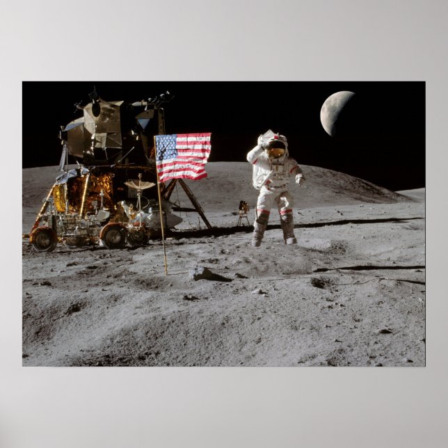 Affiche Atterrissage sur la Lune ou est-ce le cas ? (Devant)