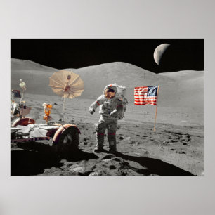 Affiche Atterrissage sur la Lune ou est-ce le cas ?