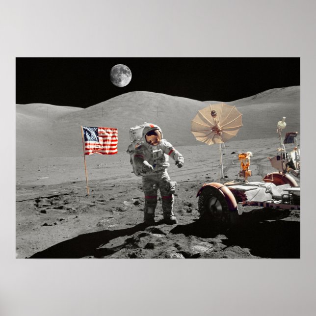Affiche Atterrissage sur la Lune ou est-ce le cas ? (Devant)