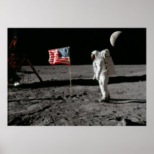 Affiche Atterrissage sur la Lune ou est-ce le cas ?