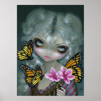Affiche Attirer les papillons ART IMPRIMER rococo fae goth