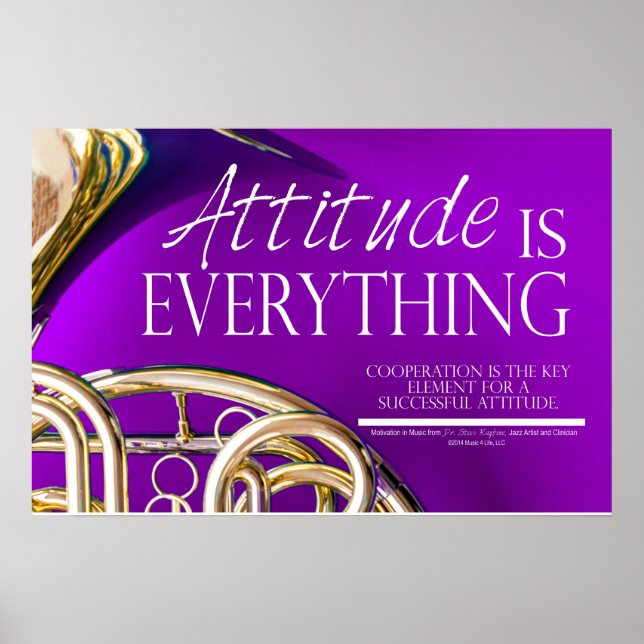Affiche Attitude is Everything - Music Citation (Devant)