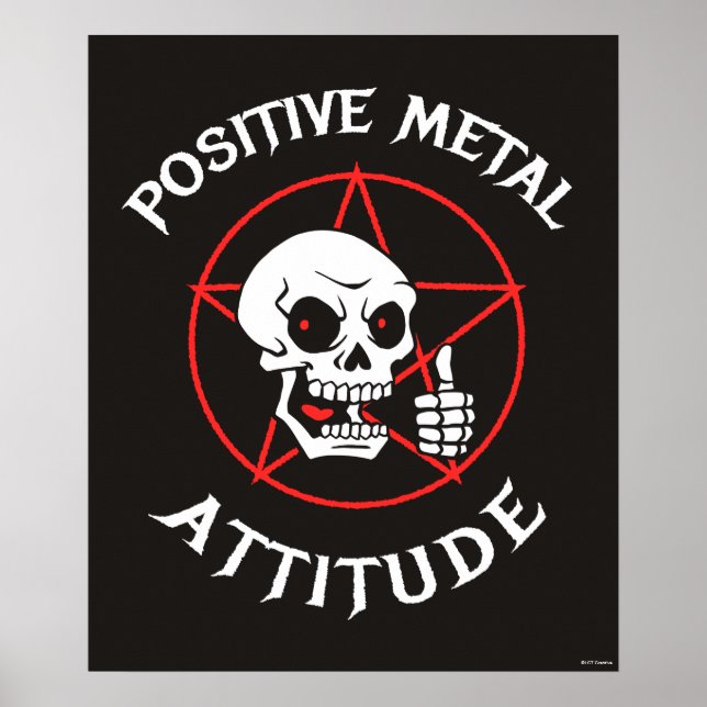 Affiche Attitude métallique positive (Devant)
