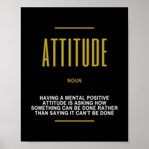 Affiche Attitude positive Citation inspirante