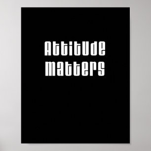 Affiche Attitude S Bold Typographie Design Sticker