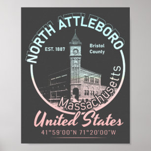 AFFICHE ATTLEBORO NORD - MASSACHUSETTS